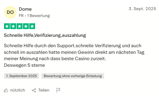 Trustpilot Review - Zuverlässige Plattform